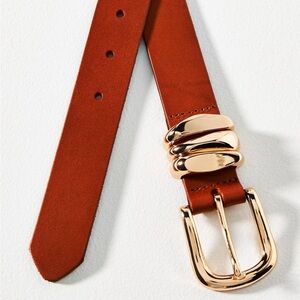 Anthropologie Structured Keeper Belt 100% Leather